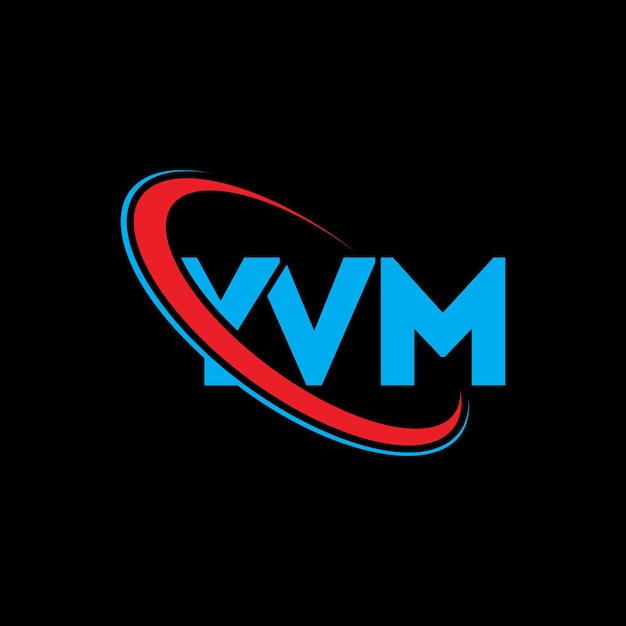 Y logo YVM lettre YVM lettre logo design Initiales logo YVM lié à un cercle et un monogramme en majuscules logo YVM typographie pour les entreprises technologiques et la marque immobilière