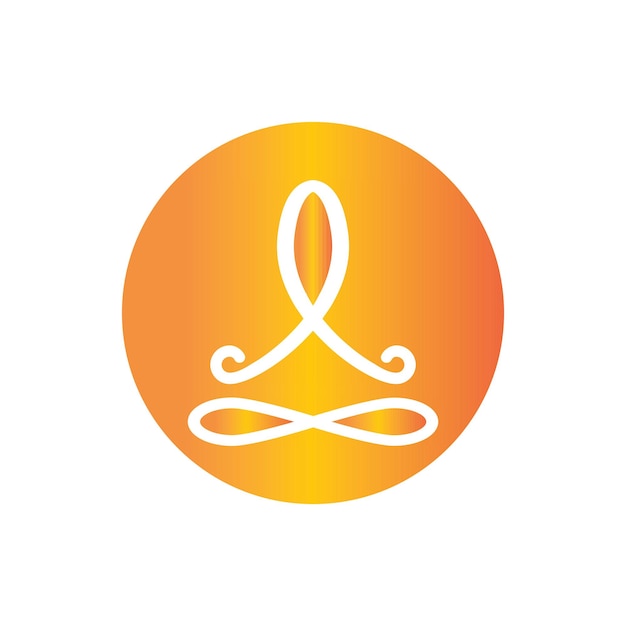 Vecteur yoga logo