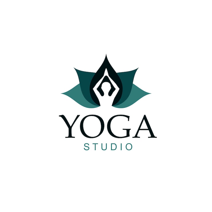 Vecteur yoga et lotus