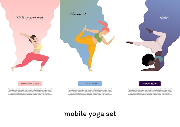 Yoga Et Mode De Vie Sain Sport Et Concept Positif Pour Le Corpsjeune Heureux Surdimensionné