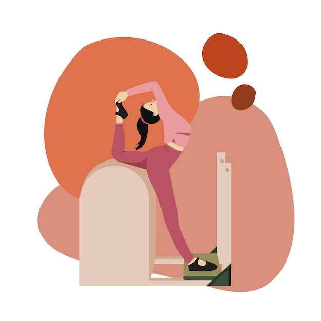 yoga pilates asana étirement d'une seule jambe