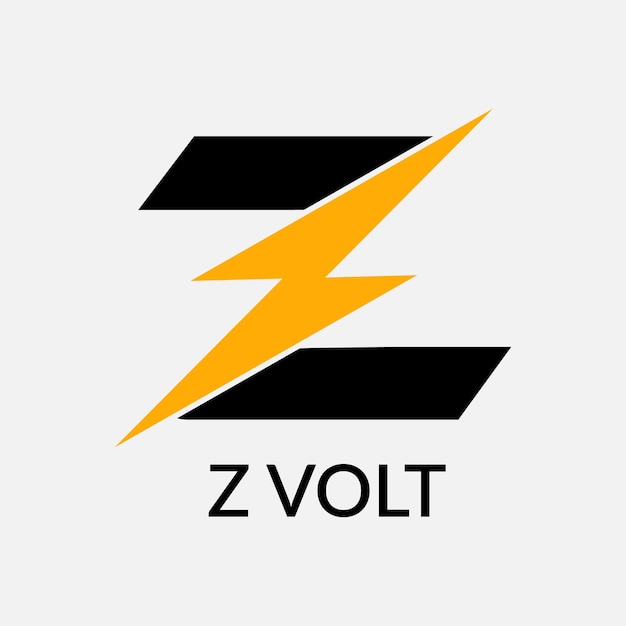 Z volt Résumé Z lettre initiale moderne création de logo Tech