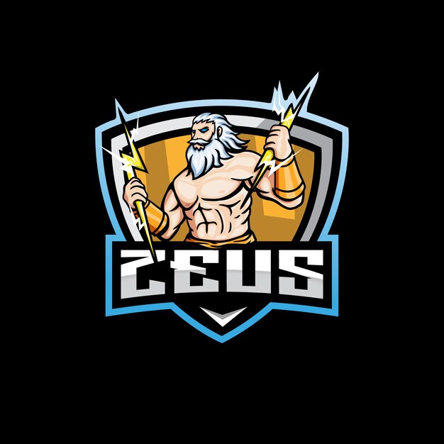 Zeus Esport Mascotte Logo Illustration