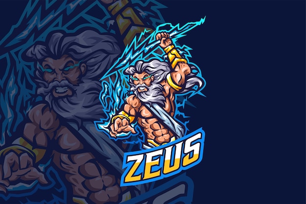 Zeus - Modèle de logo Esport