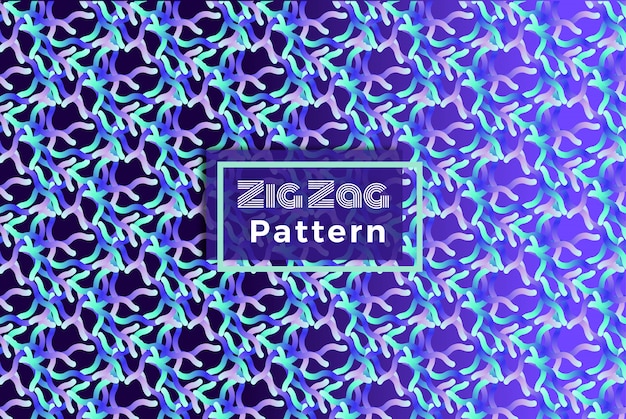 Zig Zag Colorful Vector Line Pattern De Fond