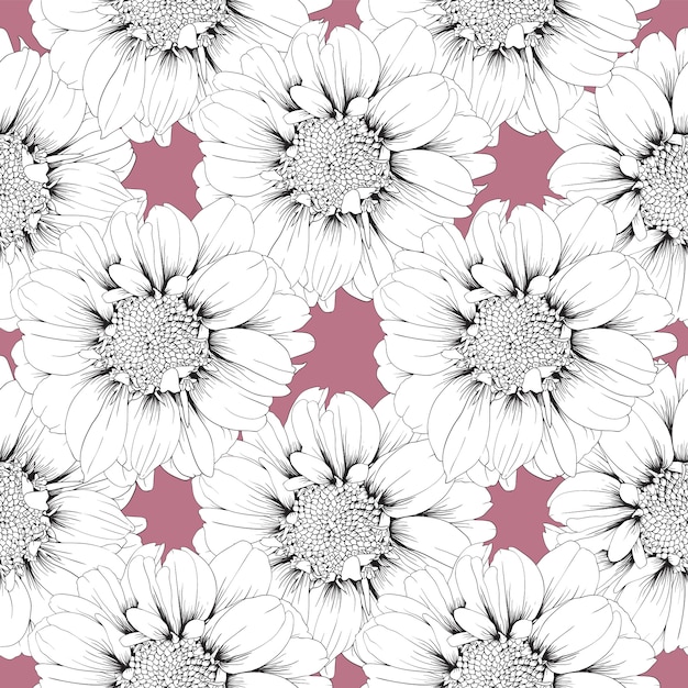 Zinnia transparente motif fleurs pastel abstrait.