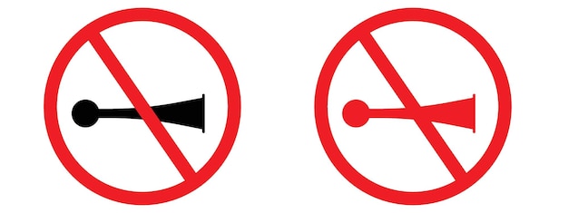 Zone calme indiquant qu'il n'est pas permis d'utiliser le klaxon pour maintenir le silence