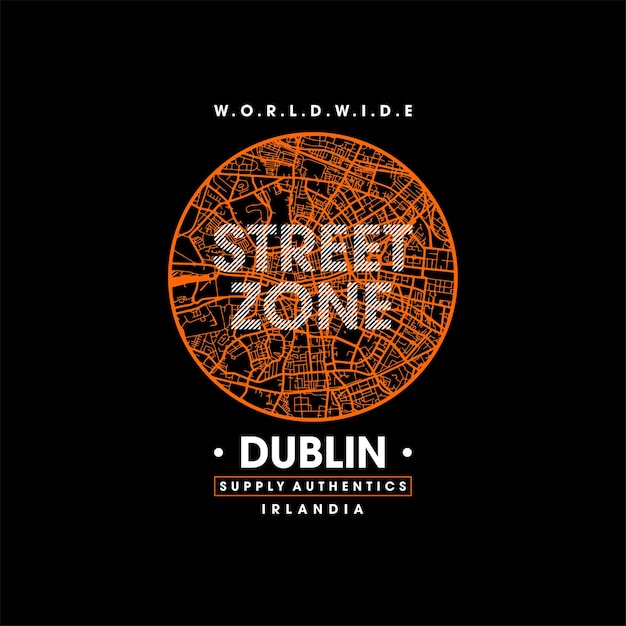 Zone De La Rue De Dublin Mode Vintage Simple