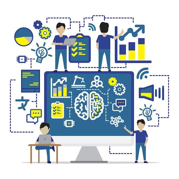 0005 Flat Illustration Design in the age of AI Theme