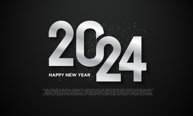 2024 Happy New Year Background Design