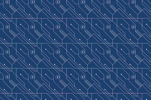 3587_Electronic line circuit Technology Seamless Pattern