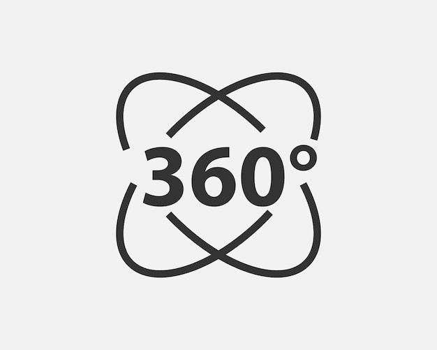360 degree view vector icon