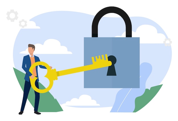 3815 padlock concept illustration