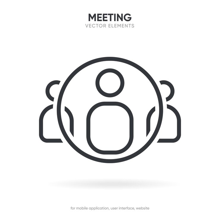 Vector 3d brainstorming and teamwork meet icon business meeting symbol debate team sign discussion group