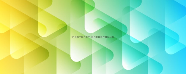 3D colorful geometric abstract background overlap layer on bright space with rounded triangle effect