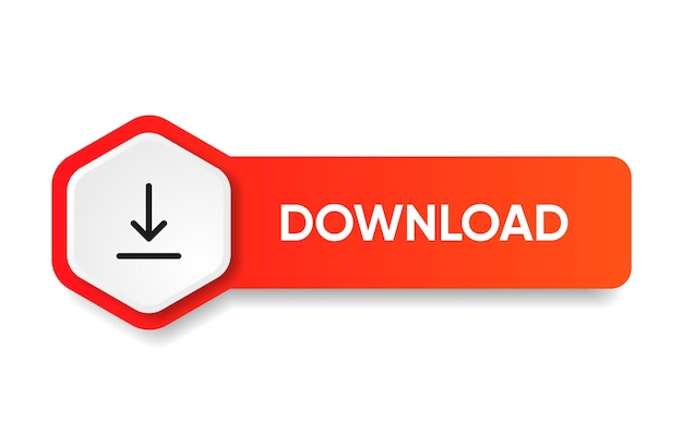 3d download button hand cursor save cloud icon hand pointer clicking click here push button