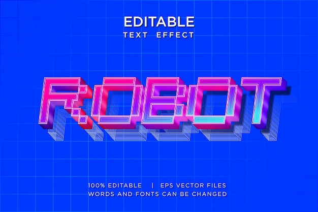 3D EDITABLE TEXT EFFECT IN ROBOT PIXEL STYLE FONT TYPOGRAPHY MOCKUP