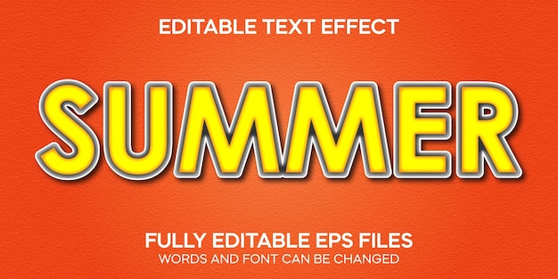 3d editable text effect premium vector