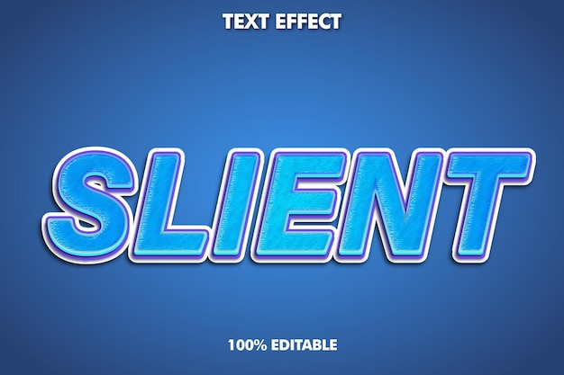 3D Editable text effect