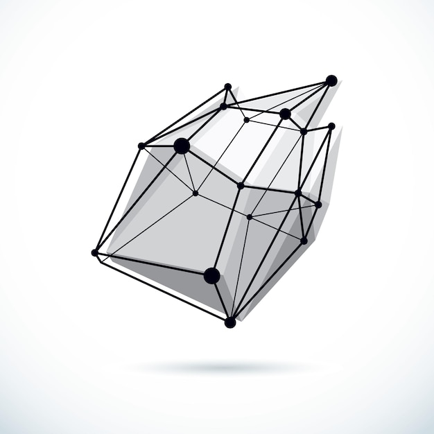 3d engineering vector backdrop, abstract polygonal shape. construction industry illustration.
