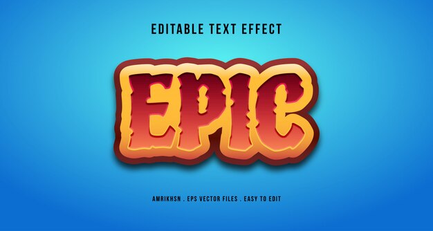 3d Epic text effect