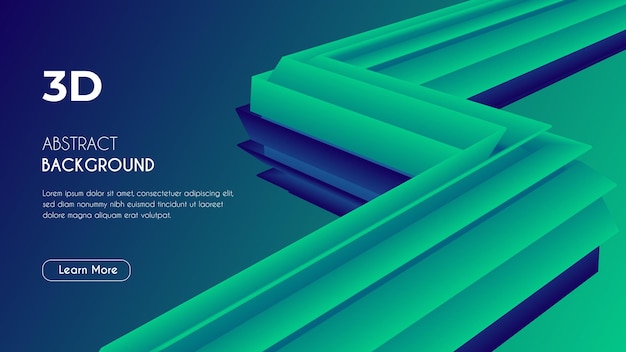 3d Fluid Abstract Background