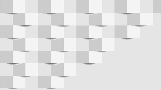 3d gray background with white squares