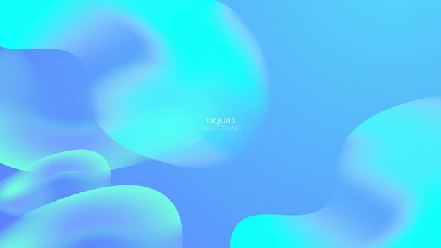 3d liquid colorful gradient background vector