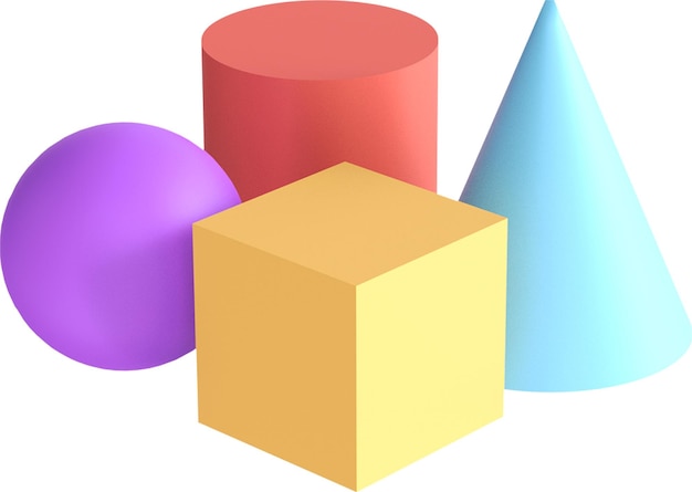 3D liquid different maths shapes