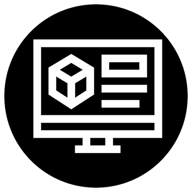 3d Modeling Vector Icon Design Illustration