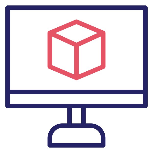 3d Modeling vector icon illustration of Engineering iconset