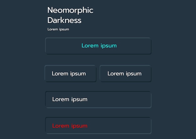 3d neumorphic soft ui design 3d bottons