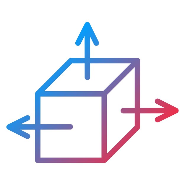 3D Object icon vector image Can be used for Augmented Reality