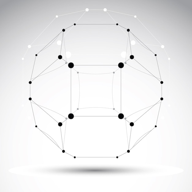 3d origami abstract mesh object, vector abstract design element, clear eps 8.
