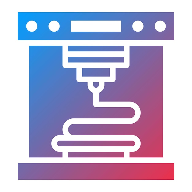 3d printer icon vector image can be used for printing