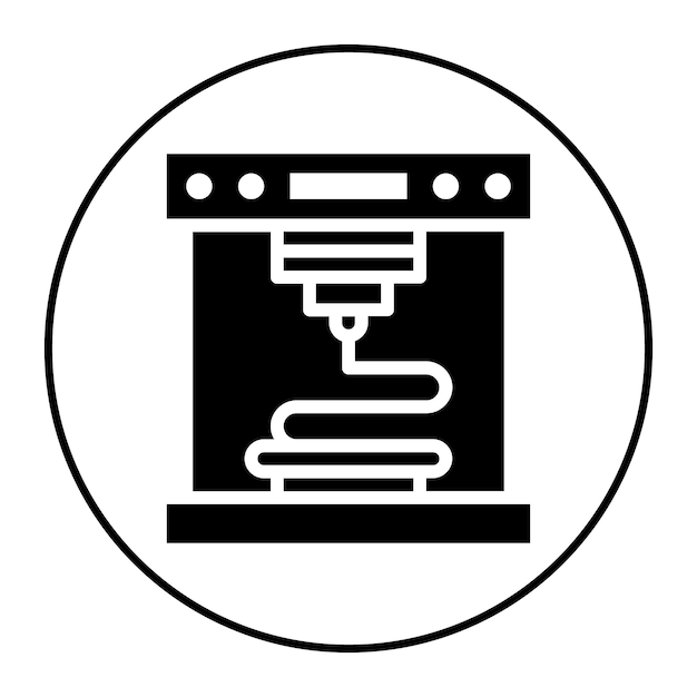 3d printer icon vector image can be used for printing