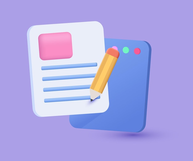 3d realistic icon white clipboard task management todo new concept vector design