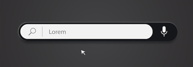 3d search bar Internet browser engine
