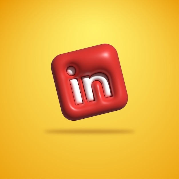 3D Social Media Icon Fully Editable Vector