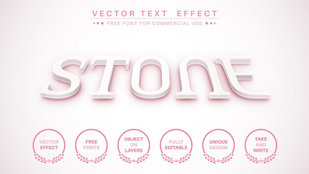 3d stone  edit text effect font style