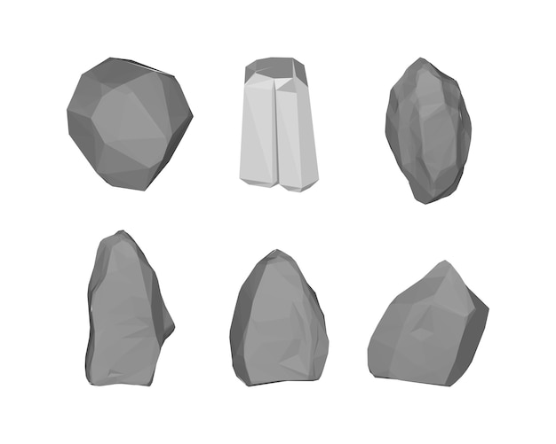 3D Stones Set