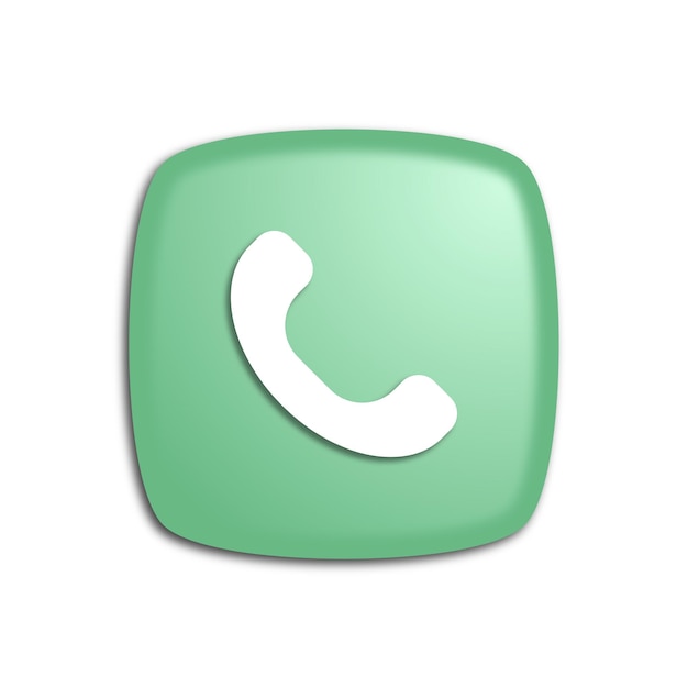 3d telephone icon vector