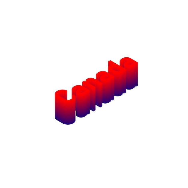 3d text canada