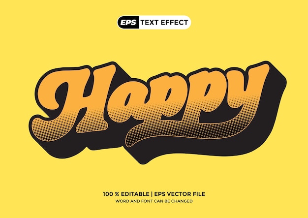 3d text effect design editable creative