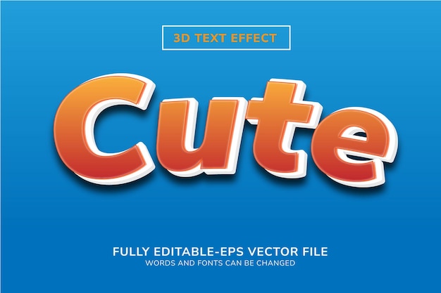 3d text style effect