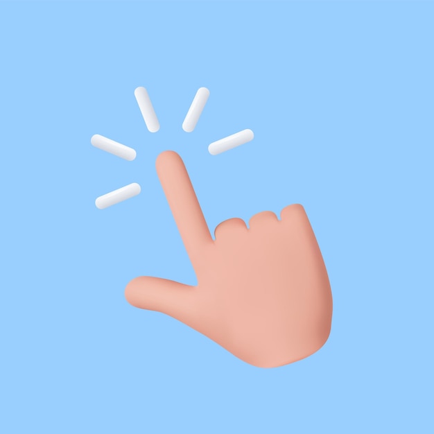 3d touch screen hand pointing gesture