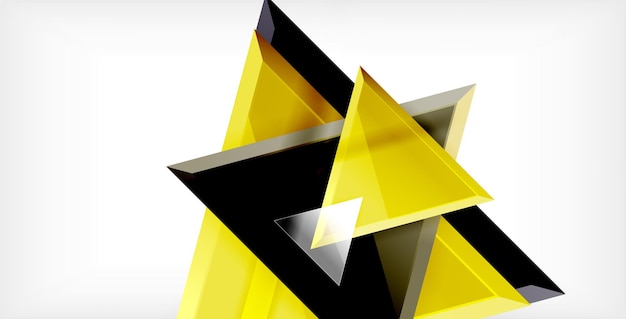 3d triangular vector minimal abstract background design abstract poster geometric design
