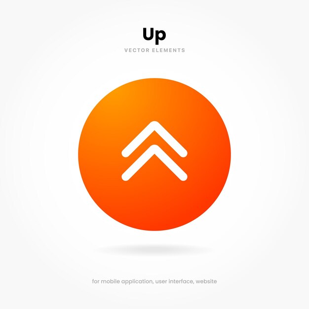 3d upload button icon. uploading icon. up arrow bottom side symbol. click here button for ui ux