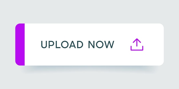 3d upload button icon. uploading icon. up arrow bottom side symbol. click here button for ui ux