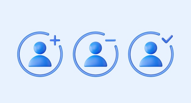 3d User icon